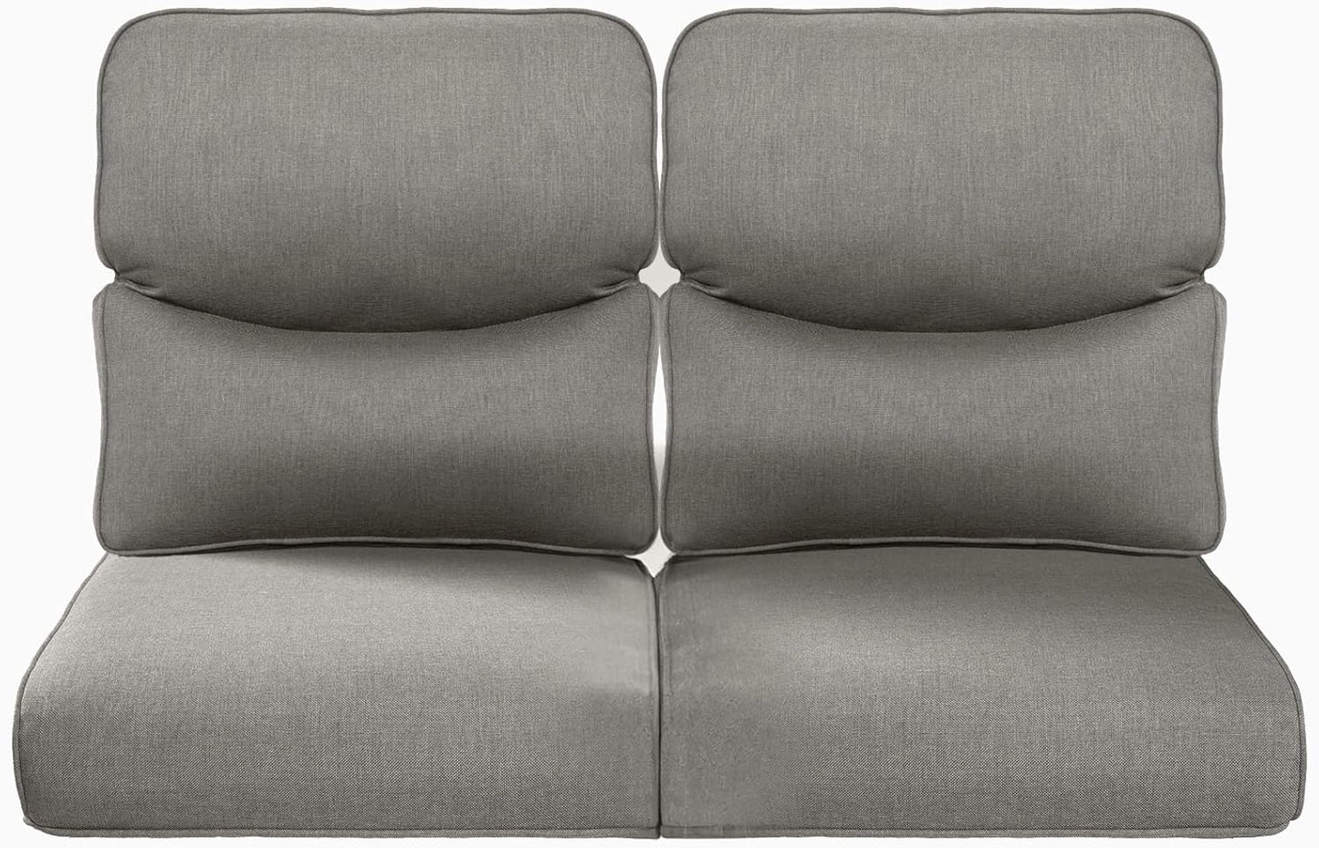 22x25/22x24 Outdoor Cushions for Patio 5 Piece Set - Set of 5 Water-Resistant Replacement Cushion for Wicker Rattan Dining Rocking Swivel Chairs Loveseat Couch Sectional Sofa - Beige/Button