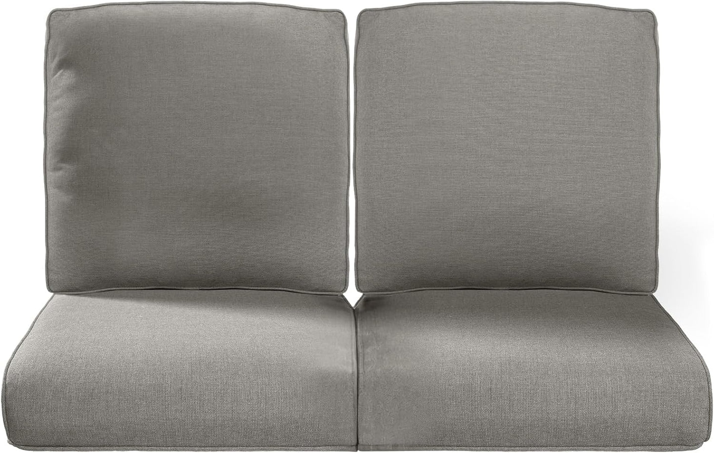 22x25/22x24 Outdoor Cushions for Patio 5 Piece Set - Set of 5 Water-Resistant Replacement Cushion for Wicker Rattan Dining Rocking Swivel Chairs Loveseat Couch Sectional Sofa - Beige/Button