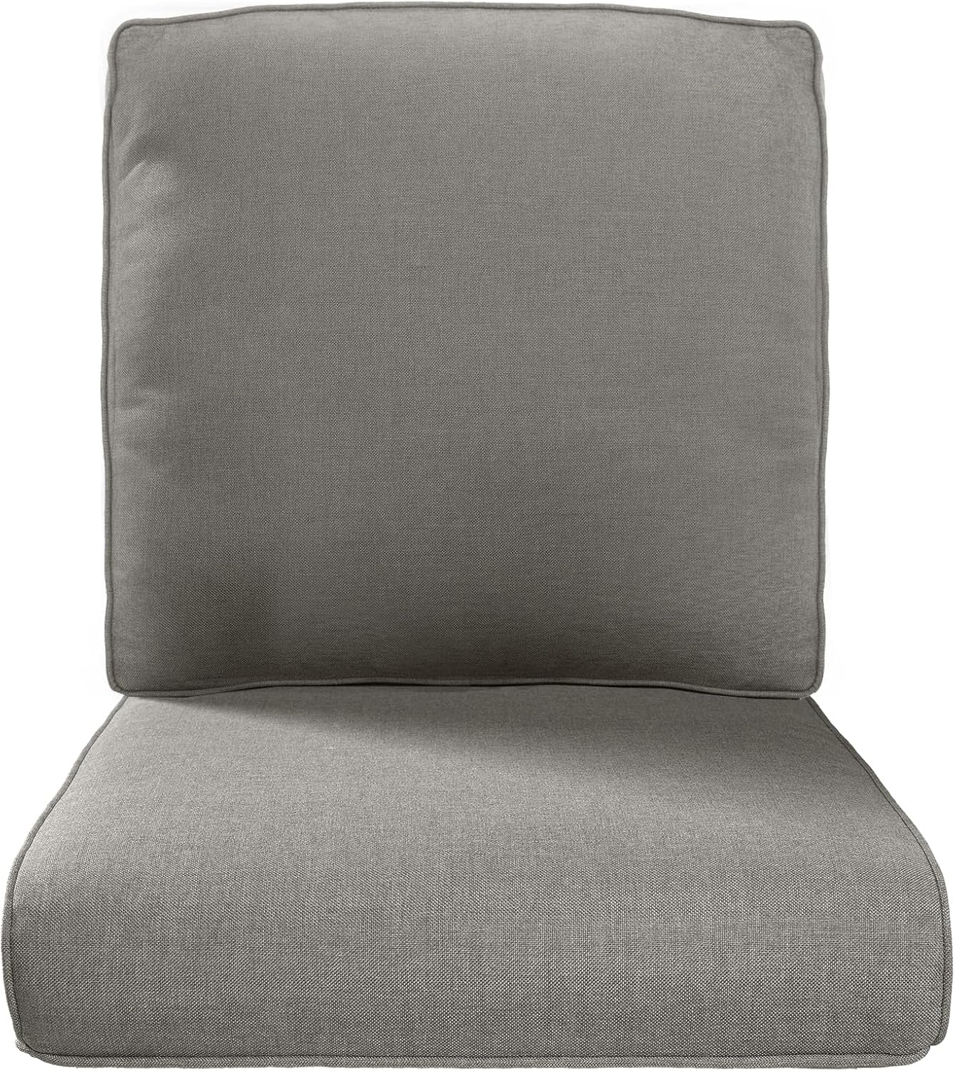 22x25/22x24 Outdoor Cushions for Patio 5 Piece Set - Set of 5 Water-Resistant Replacement Cushion for Wicker Rattan Dining Rocking Swivel Chairs Loveseat Couch Sectional Sofa - Beige/Button