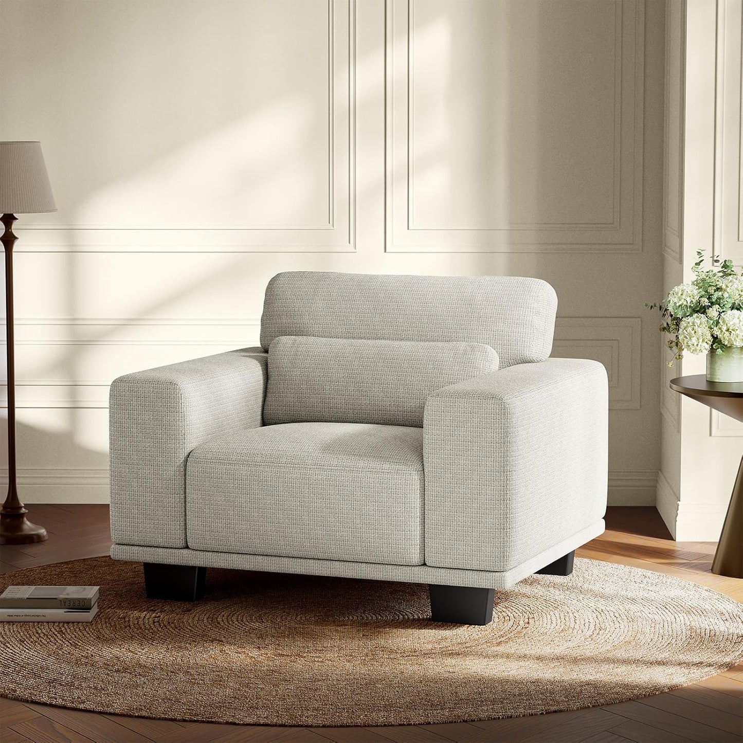 Amada 89" Sofa,3 Seater Sofa Couch for Living Room,Modern Couch with Deep Seats &Wide Armrests,Comfy Sofa with Supportive Futon &Thickened Cushion,Removable & Washable Covers,Grey