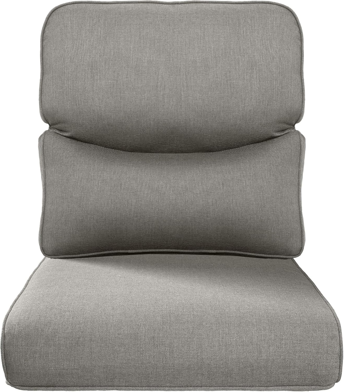 22x25/22x24 Outdoor Cushions for Patio 5 Piece Set - Set of 5 Water-Resistant Replacement Cushion for Wicker Rattan Dining Rocking Swivel Chairs Loveseat Couch Sectional Sofa - Beige/Button