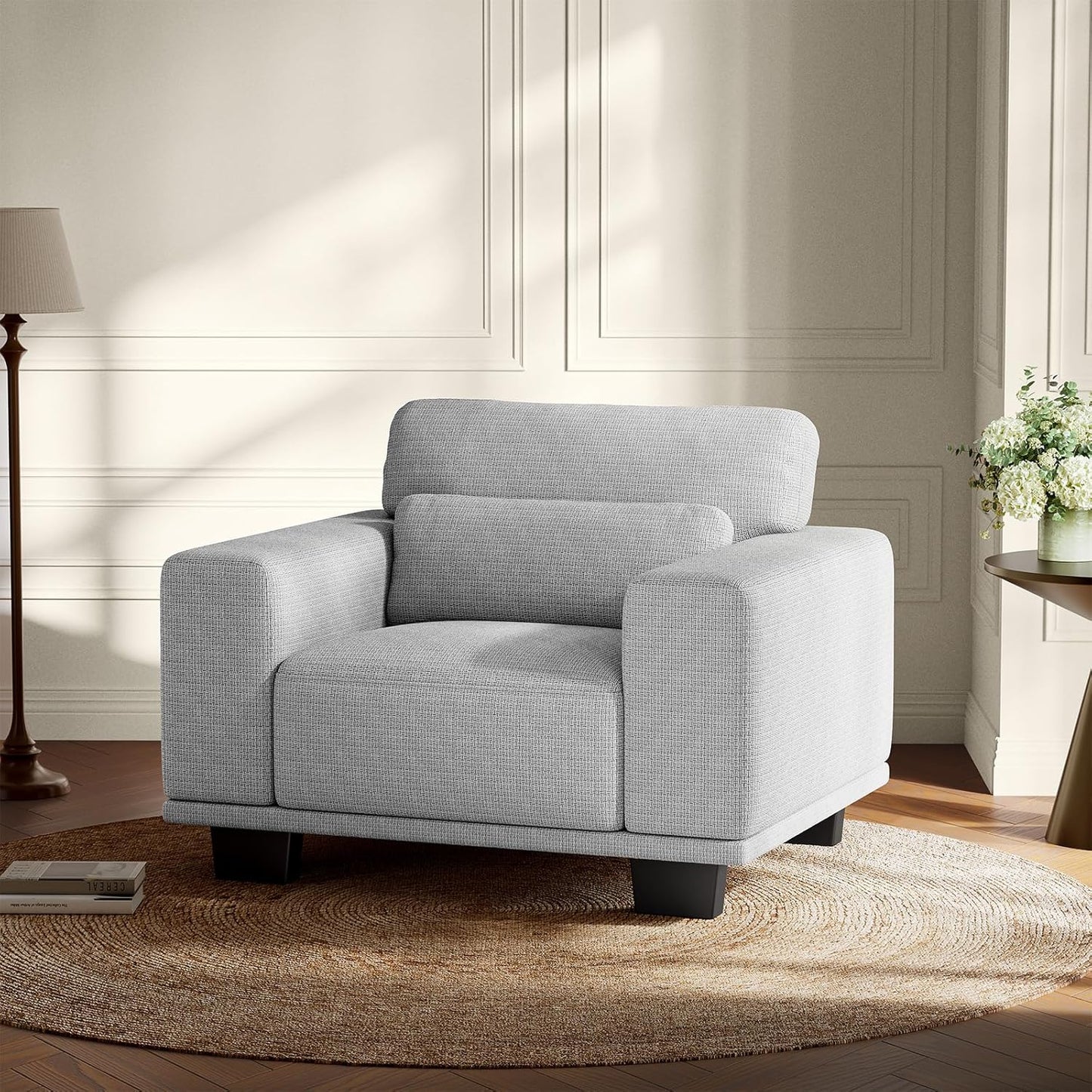 Amada 89" Sofa,3 Seater Sofa Couch for Living Room,Modern Couch with Deep Seats &Wide Armrests,Comfy Sofa with Supportive Futon &Thickened Cushion,Removable & Washable Covers,Grey