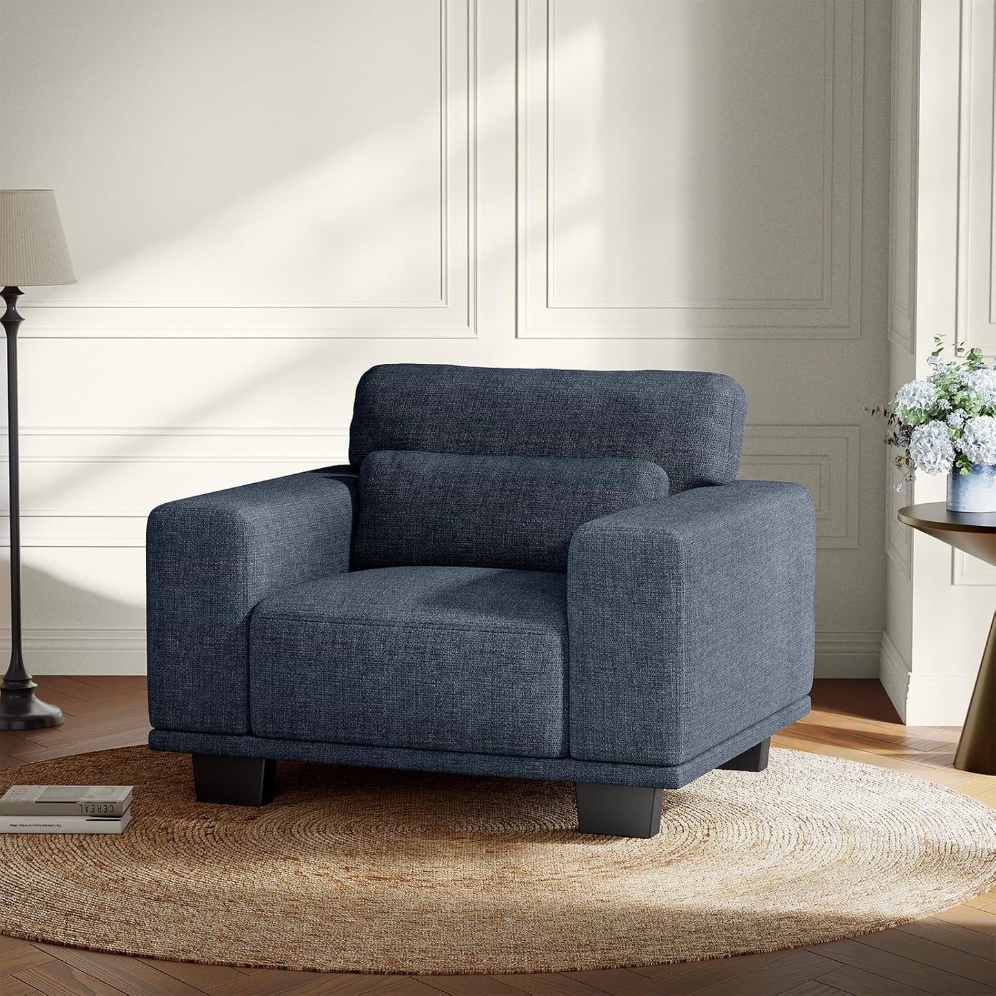Amada 89" Sofa,3 Seater Sofa Couch for Living Room,Modern Couch with Deep Seats &Wide Armrests,Comfy Sofa with Supportive Futon &Thickened Cushion,Removable & Washable Covers,Grey