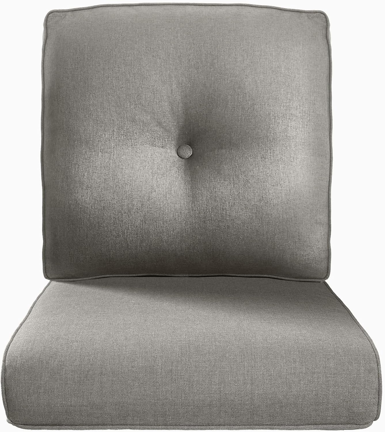 22x25/22x24 Outdoor Cushions for Patio 5 Piece Set - Set of 5 Water-Resistant Replacement Cushion for Wicker Rattan Dining Rocking Swivel Chairs Loveseat Couch Sectional Sofa - Beige/Button