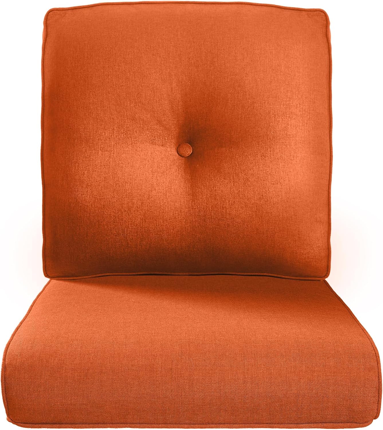 22x25/22x24 Outdoor Cushions for Patio 5 Piece Set - Set of 5 Water-Resistant Replacement Cushion for Wicker Rattan Dining Rocking Swivel Chairs Loveseat Couch Sectional Sofa - Beige/Button